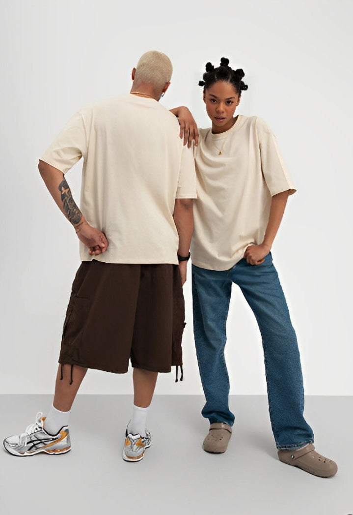 UrbanOutfits Basic T-shirt Basic T-shirt [ Unisex ] - Creamy