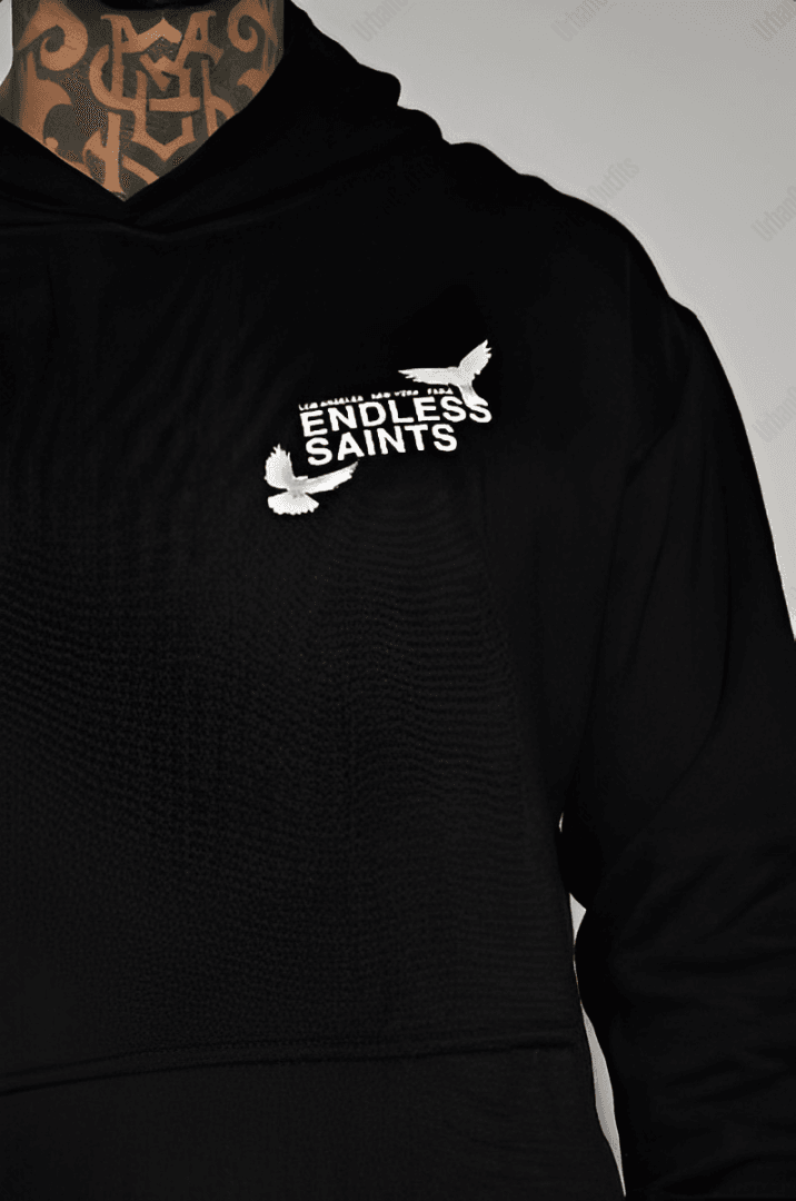 UrbanOutfits Men Hoodie 'ENDLESS SAINTS' Unisex Oversized Hoodie