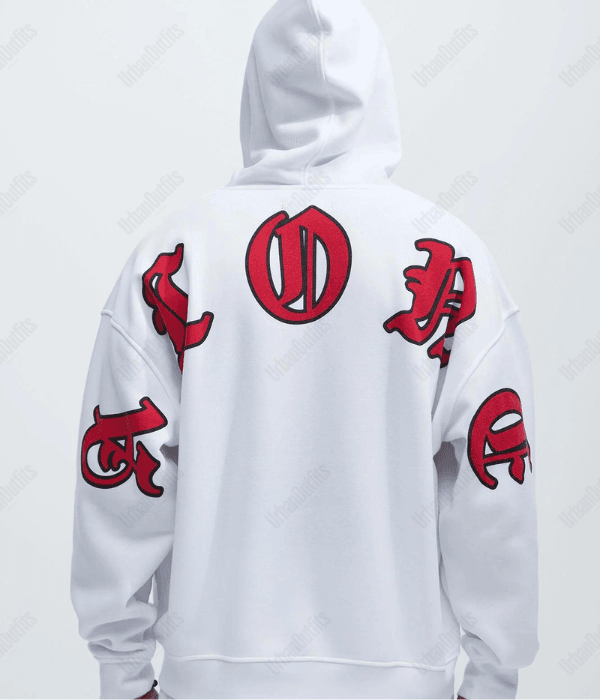 UrbanOutfits Men Hoodie White / Cotton-Fleece / S ALONE Oversized Hoodie