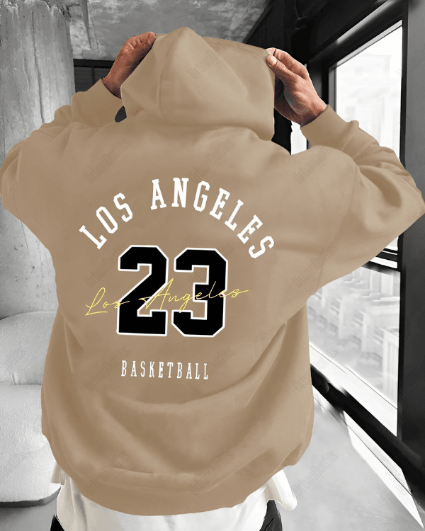 UrbanOutfits Men Oversized Hoodie Beige / Cotton-Fleece / S LA 23 - Men Oversized Hoodie [ Unisex ]