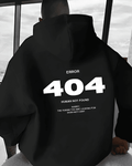 UrbanOutfits Men Oversized Hoodie Black / Cotton-Fleece / S 404  - Men Oversized Hoodie [ Unisex ]