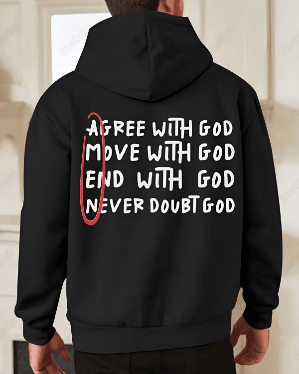 UrbanOutfits Men Oversized Hoodie Black / Cotton-Fleece / S AMEN - Men Oversized Hoodie [ Unisex ]