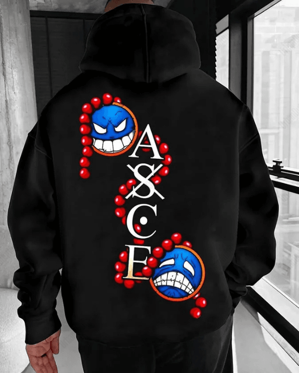 UrbanOutfits Men Oversized Hoodie Black / Cotton-Fleece / S ASCE - Men Oversized Hoodie [ Unisex ]