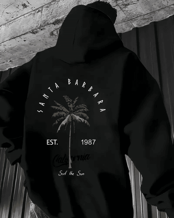 UrbanOutfits Men Oversized Hoodie Black / Cotton-Fleece / S CALIFORNIA - Men Oversized Hoodie [ Unisex ]