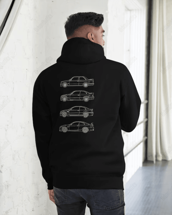 UrbanOutfits Men Oversized Hoodie Black / Cotton-Fleece / S Car Evolution - Men Oversized Hoodie [ Unisex ]