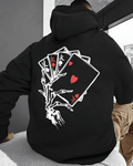 UrbanOutfits Men Oversized Hoodie Black / Cotton-Fleece / S Cards - Men Oversized Hoodie [ Unisex ]