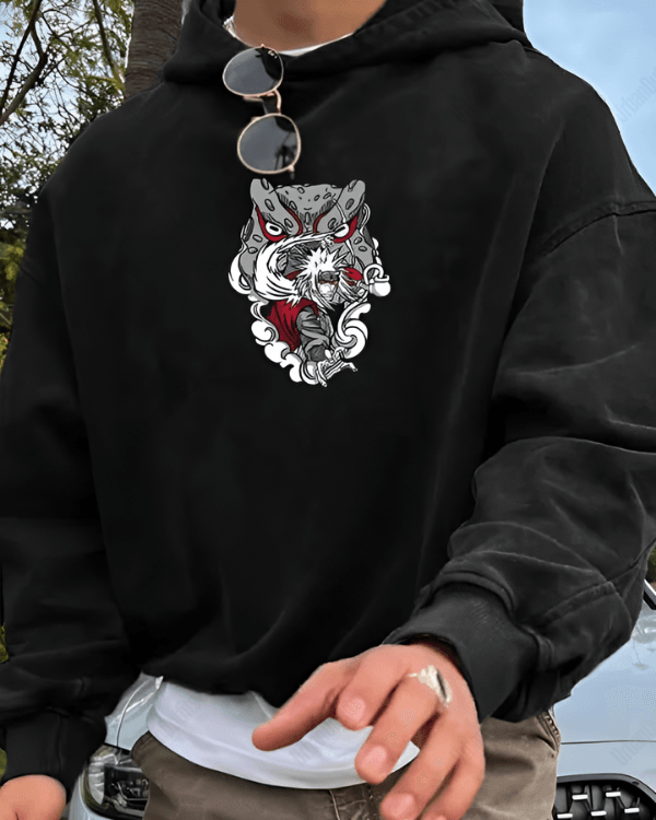 UrbanOutfits Men Oversized Hoodie Black / Cotton-Fleece / S Cobra- Men Oversized Hoodie [ Unisex ]