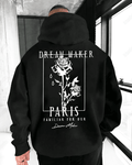 UrbanOutfits Men Oversized Hoodie Black / Cotton-Fleece / S Dream Maker - Men Oversized Hoodie [ Unisex ]