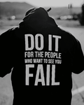 UrbanOutfits Men Oversized Hoodie Black / Cotton-Fleece / S Fail  - Men Oversized Hoodie [ Unisex ]
