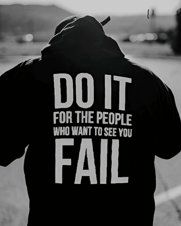 Fail  - Men Oversized Hoodie [ Unisex ]