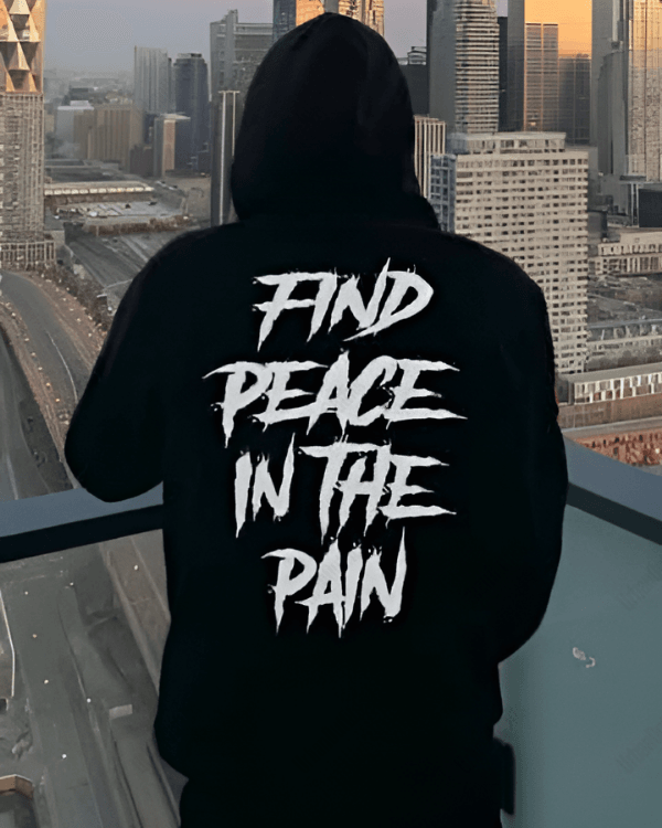 Find Peace in the Pain - Men Oversized Hoodie [ Unisex ]