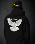 UrbanOutfits Men Oversized Hoodie Black / Cotton-Fleece / S FREEDOM - Men Oversized Hoodie [ Unisex ]
