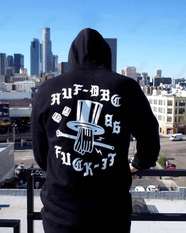 UrbanOutfits Men Oversized Hoodie Black / Cotton-Fleece / S Fuck It - Men Oversized Hoodie [ Unisex ]