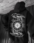 UrbanOutfits Men Oversized Hoodie Black / Cotton-Fleece / S Hand - Men Oversized Hoodie [ Unisex ]
