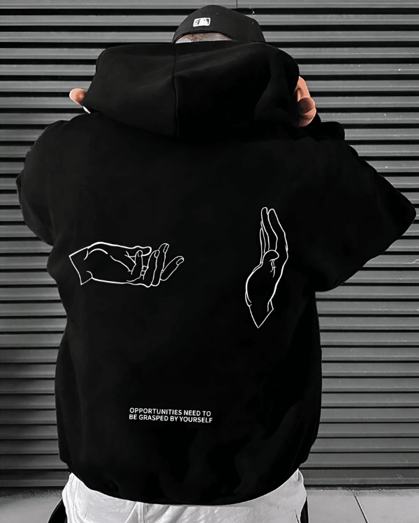 Hands - Men Oversized Hoodie [ Unisex ]