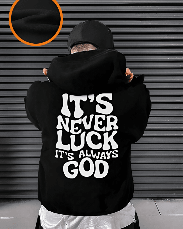 It's always God - Men Oversized Hoodie [ Unisex ]