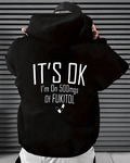 UrbanOutfits Men Oversized Hoodie Black / Cotton-Fleece / S IT'S OK - Men Oversized Hoodie [ Unisex ]