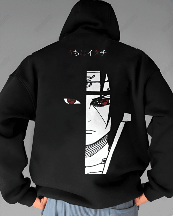 UrbanOutfits Men Oversized Hoodie Black / Cotton-Fleece / S ITACHI - Men Oversized Hoodie [ Unisex ]