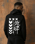 UrbanOutfits Men Oversized Hoodie Black / Cotton-Fleece / S Kanji - Men Oversized Hoodie [ Unisex ]