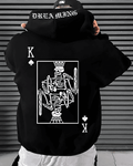 UrbanOutfits Men Oversized Hoodie Black / Cotton-Fleece / S KING - Men Oversized Hoodie [ Unisex ]