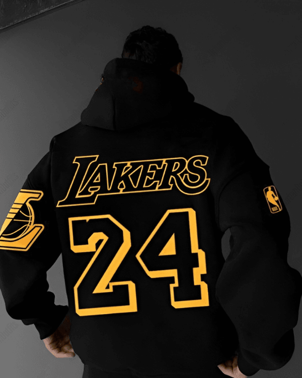 UrbanOutfits Men Oversized Hoodie Black / Cotton-Fleece / S LAKERS 24 - Men Oversized Hoodie [ Unisex ]