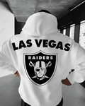 UrbanOutfits Men Oversized Hoodie Black / Cotton-Fleece / S LAS VEGAS - Men Oversized Hoodie [ Unisex ]