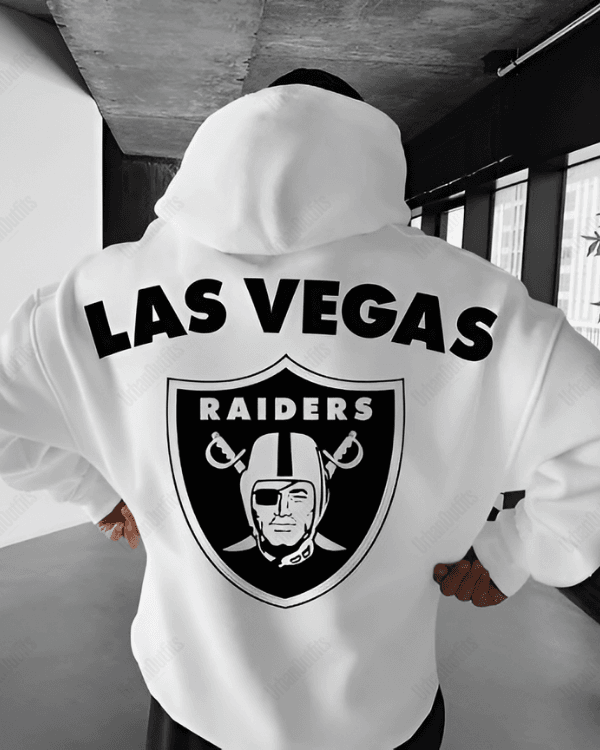 UrbanOutfits Men Oversized Hoodie Black / Cotton-Fleece / S LAS VEGAS - Men Oversized Hoodie [ Unisex ]