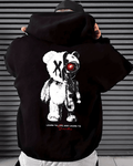 UrbanOutfits Men Oversized Hoodie Black / Cotton-Fleece / S Learn To Live - Men Oversized Hoodie [ Unisex ]