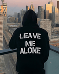 UrbanOutfits Men Oversized Hoodie Black / Cotton-Fleece / S Leave Me Alone - Men Oversized Hoodie [ Unisex ]