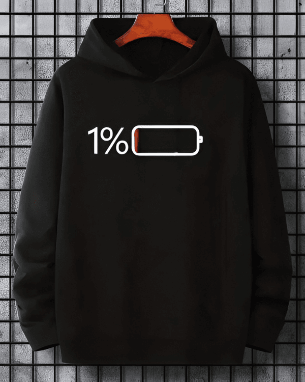 UrbanOutfits Men Oversized Hoodie Black / Cotton-Fleece / S LIFE PERCENTAGE - Men Oversized Hoodie [ Unisex ]