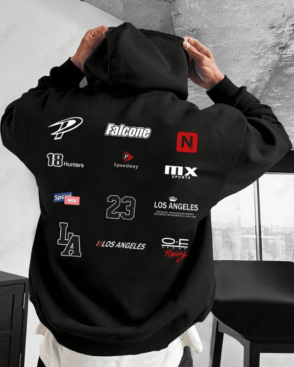 Logos - Men Oversized Hoodie  [ Unisex ]