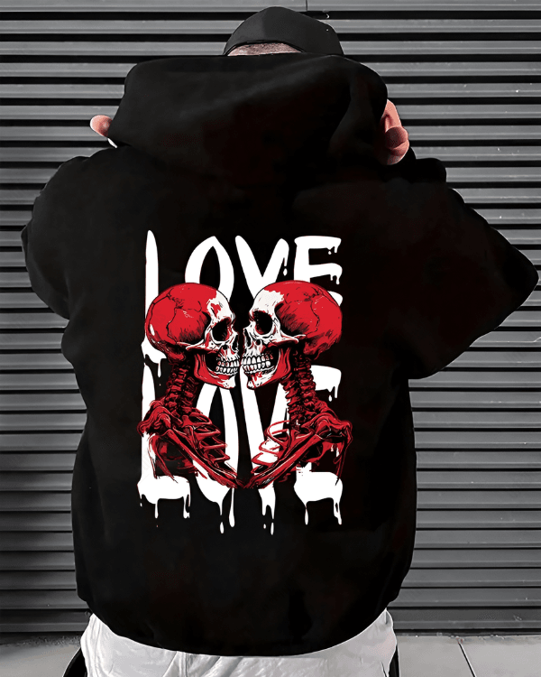UrbanOutfits Men Oversized Hoodie Black / Cotton-Fleece / S LOVE - Men Oversized Hoodie [ Unisex ]