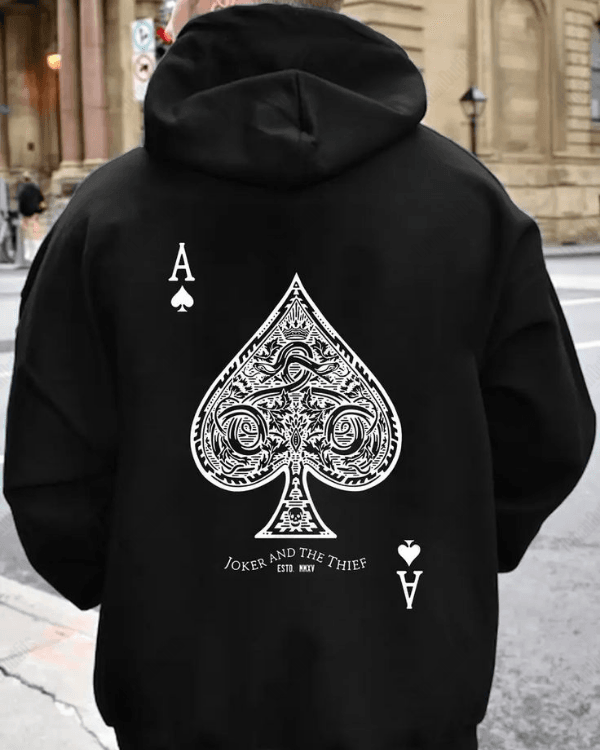 UrbanOutfits Men Oversized Hoodie Black / Cotton-Fleece / S ♠︎ - Men Oversized Hoodie