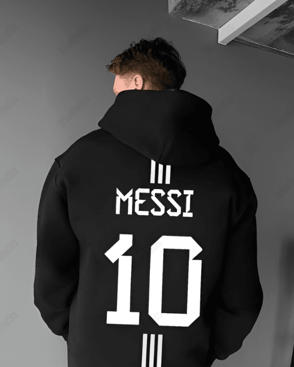 UrbanOutfits Men Oversized Hoodie Black / Cotton-Fleece / S MESSI 10 - Men Oversized Hoodie [ Unisex ]