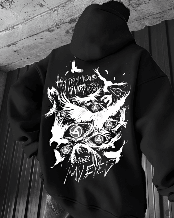 UrbanOutfits Men Oversized Hoodie Black / Cotton-Fleece / S MYEYES - Men Oversized Hoodie [ Unisex ]