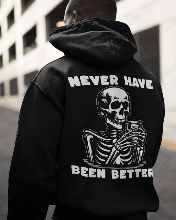 UrbanOutfits Men Oversized Hoodie Black / Cotton-Fleece / S Never have been better - Men Oversized Hoodie [ Unisex ]