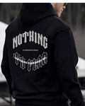 UrbanOutfits Men Oversized Hoodie Black / Cotton-Fleece / S Nothing - Men Oversized Hoodie [ Unisex ]