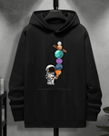 UrbanOutfits Men Oversized Hoodie Black / Cotton-Fleece / S Planets - Men Oversized Hoodie [ Unisex ]