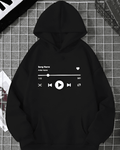 UrbanOutfits Men Oversized Hoodie Black / Cotton-Fleece / S PLAYLIST - Men Oversized Hoodie [ Unisex ]