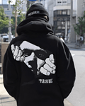 UrbanOutfits Men Oversized Hoodie Black / Cotton-Fleece / S Pleasures - Men Oversized Hoodie [ Unisex ]