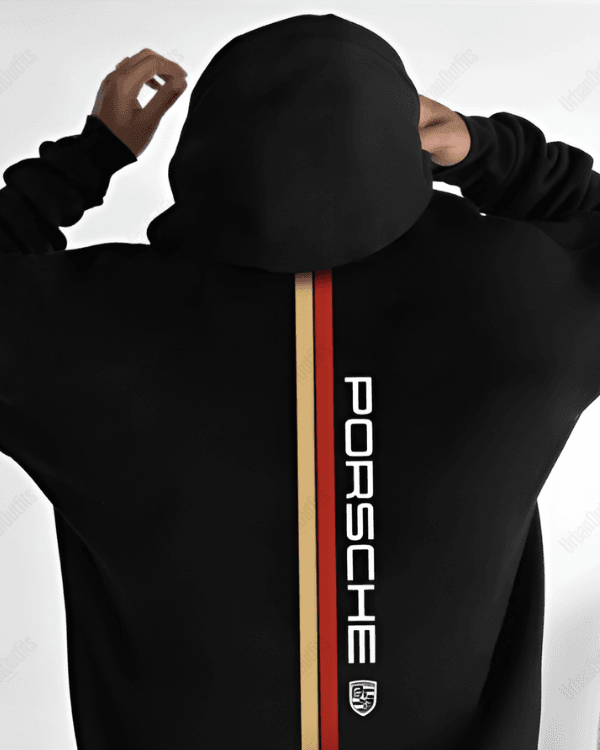 UrbanOutfits Men Oversized Hoodie Black / Cotton-Fleece / S PORSCHE - Men Oversized Hoodie [ Unisex ]