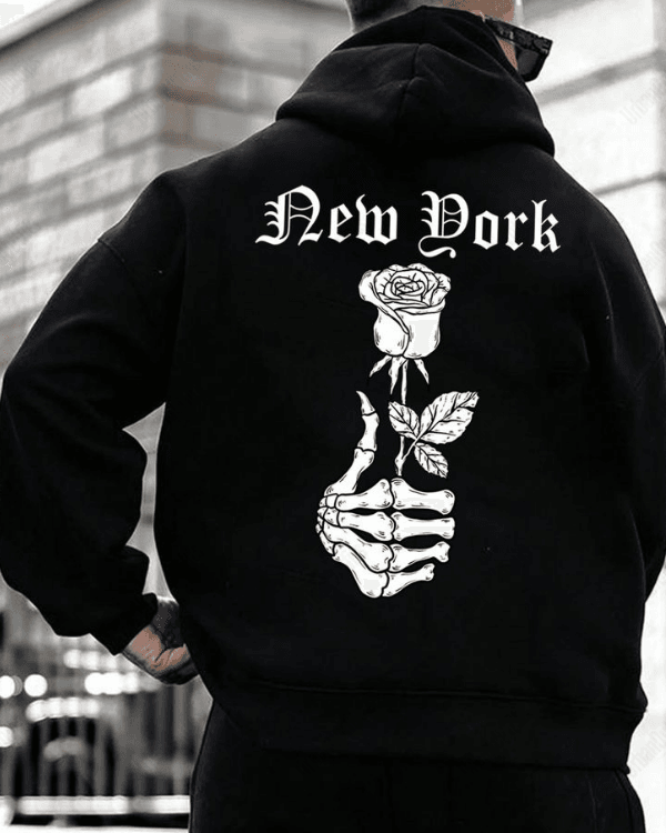 UrbanOutfits Men Oversized Hoodie Black / Cotton-Fleece / S Rose - Men Oversized Hoodie [ Unisex ]