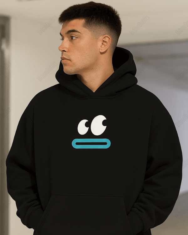 UrbanOutfits Men Oversized Hoodie Black / Cotton-Fleece / S See u - Men Oversized Hoodie [ Unisex ]