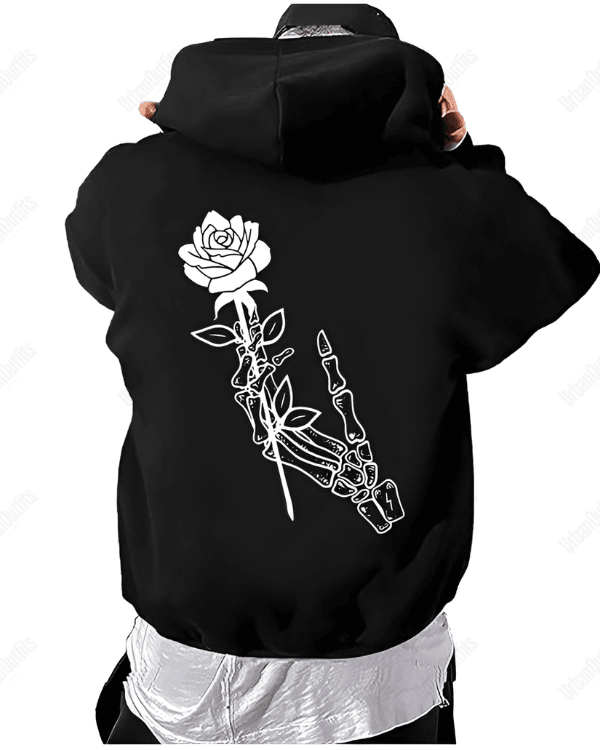 Skull Flower - Men Oversized Hoodie [ Unisex ]