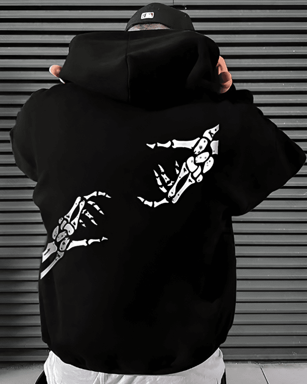 Skull Hands - Men Oversized Hoodie [ Unisex ]