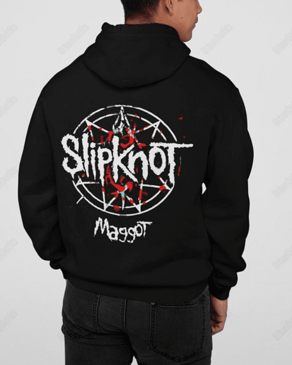 UrbanOutfits Men Oversized Hoodie Black / Cotton-Fleece / S SlipKnot - Men Oversized Hoodie [ Unisex ]