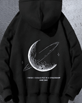 UrbanOutfits Men Oversized Hoodie Black / Cotton-Fleece / S SPACESHIP - Men Oversized Hoodie [ Unisex ]