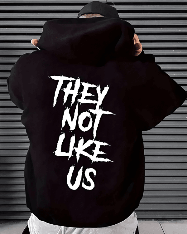 UrbanOutfits Men Oversized Hoodie Black / Cotton-Fleece / S They Not Like Us - Men Oversized Hoodie [ Unisex ]