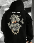 UrbanOutfits Men Oversized Hoodie Black / Cotton-Fleece / S TREASURE - Men Oversized Hoodie [ Unisex ]