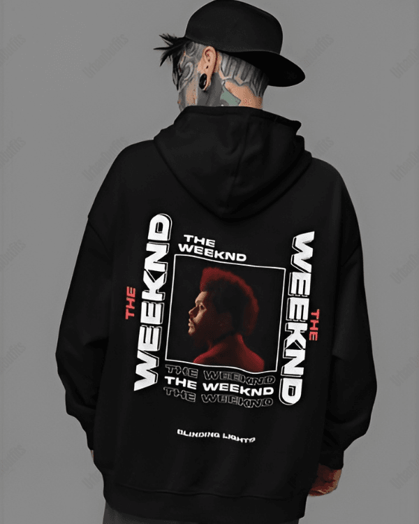 UrbanOutfits Men Oversized Hoodie Black / Cotton-Fleece / S Weeknd - Men Oversized Hoodie [ Unisex ]